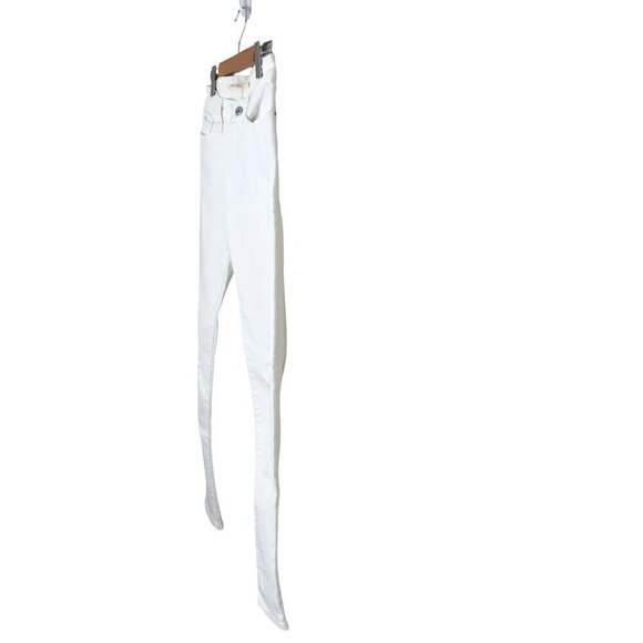 Levi's 711 Filiforme White 5 Pocket Slightly Distressed Size 27 - Picture 4 of 8